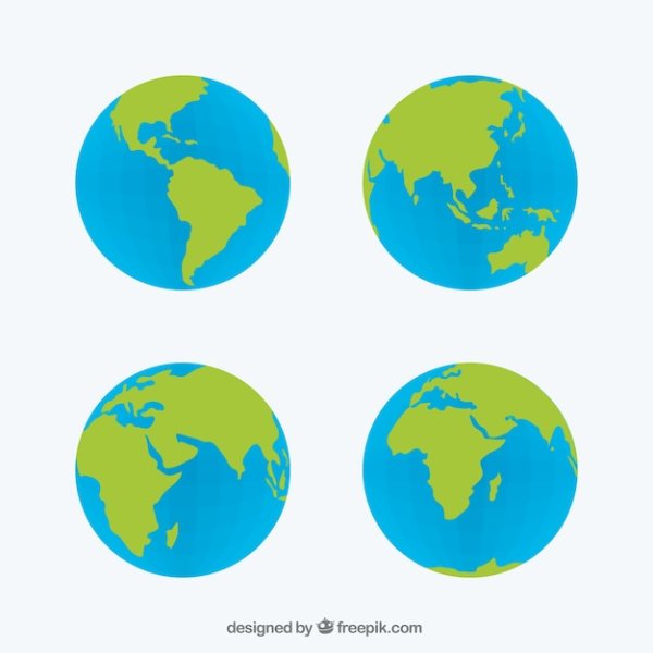 Континенты земного шара для детей