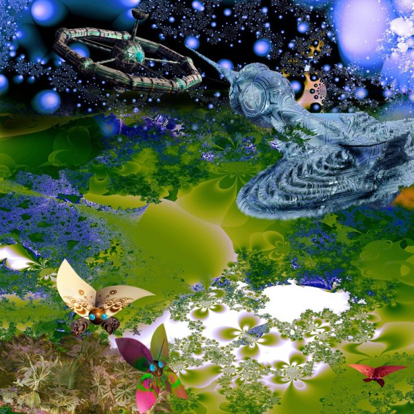 Планета земля с бабочками