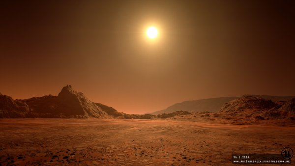 Рассвет на Марсе