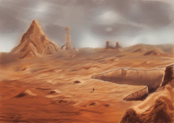 Планета пустыня арт