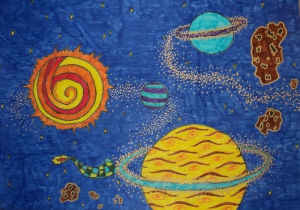 Рисование планеты