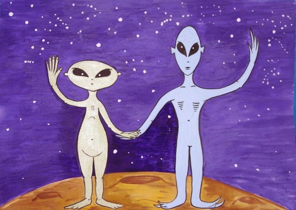 Пришельцы из космоса рисунки