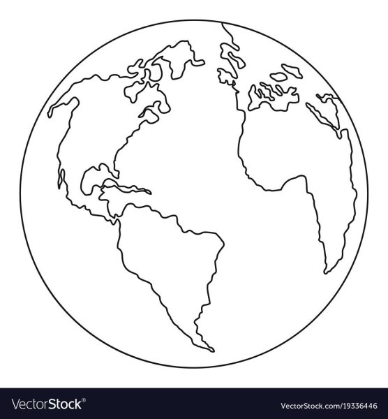 Планета и материки раскраска для детей