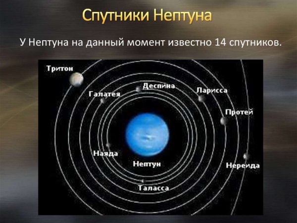 Спутники и кольца Нептуна