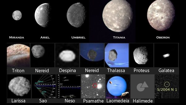 Самые крупные спутники Нептуна