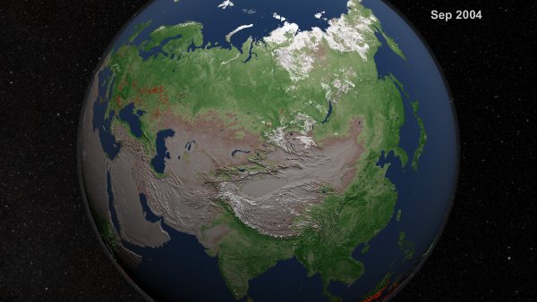 Россия из космоса