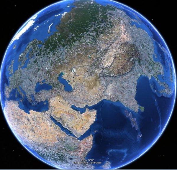 Россия из космоса