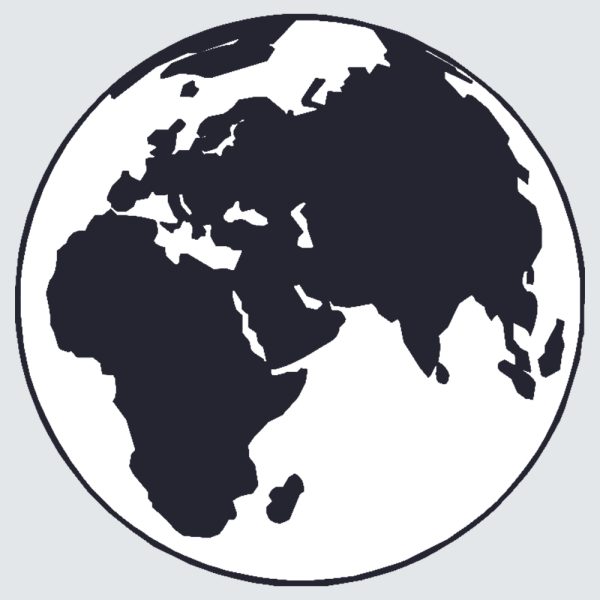 Земной шар чб