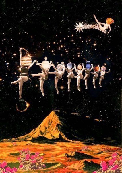 Коллаж в космическом стиле