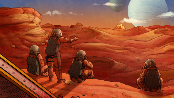 Планета Марс арт