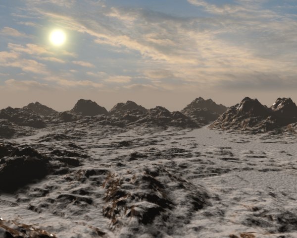 Безжизненные ландшафты планет