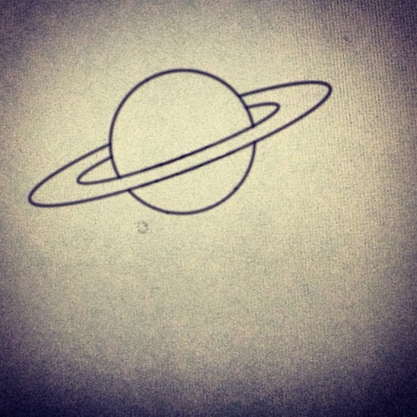 Эскиз тату сатурн (66 фото)