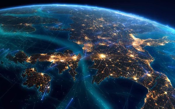 Земля ночью