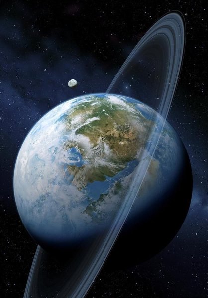 Планета земля в космосе