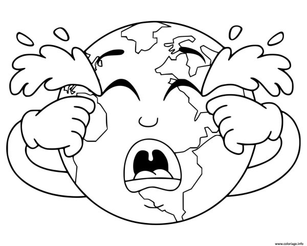 Загрязненная Планета раскраска