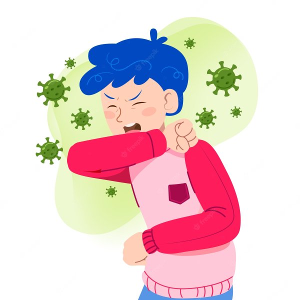 Человек кашляет