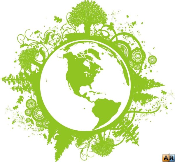 Окружающая среда на белом фоне