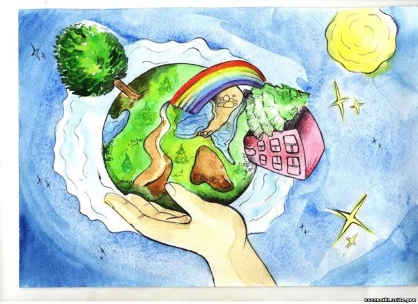 Зелёная Планета глазами детей рисунки