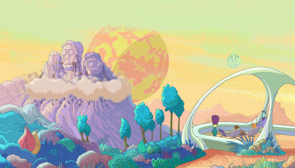 Rick and Morty фон