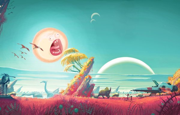 Рик и Морти кричащее солнце