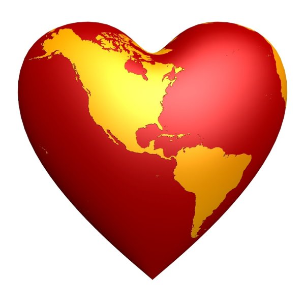 Земля сердечко