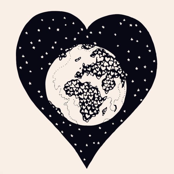 Планета с сердечком