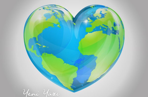 Планета земля и сердечко