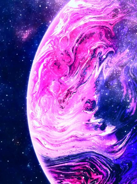 Красивые розовые планеты