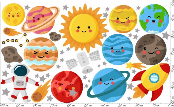 Наклейки детские планеты