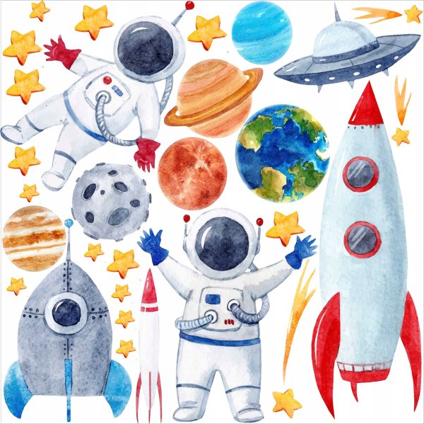 Наклейки космос для детей