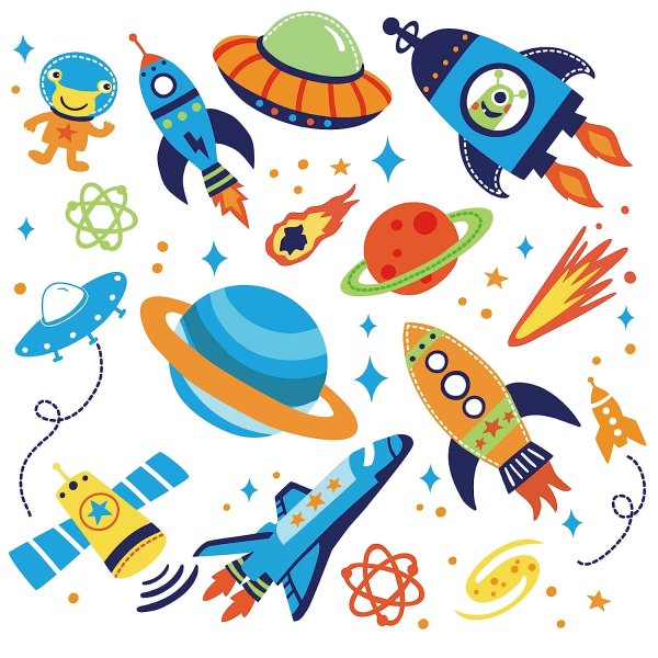 Космические наклейки для детей