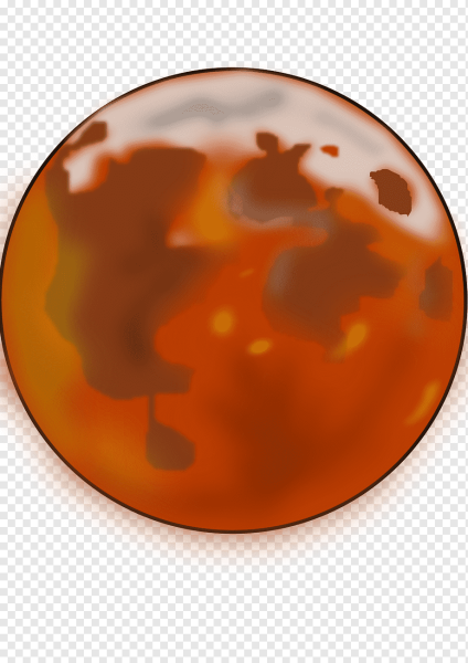 Марс на прозрачном фоне