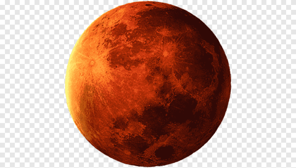 Планета Марс на белом фоне