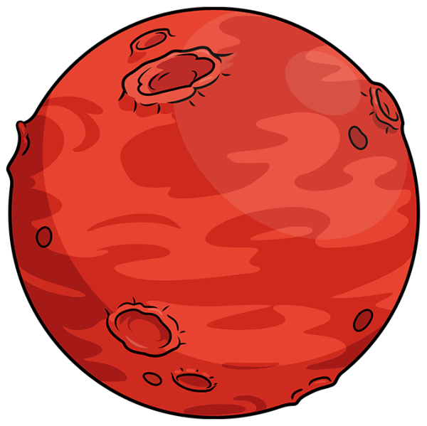 Марс Планета рисунок