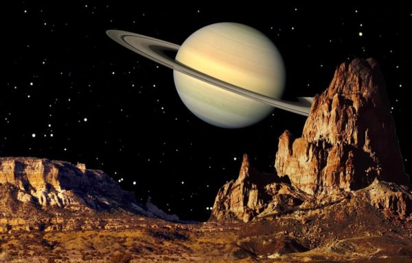 Сатурн вид из космоса