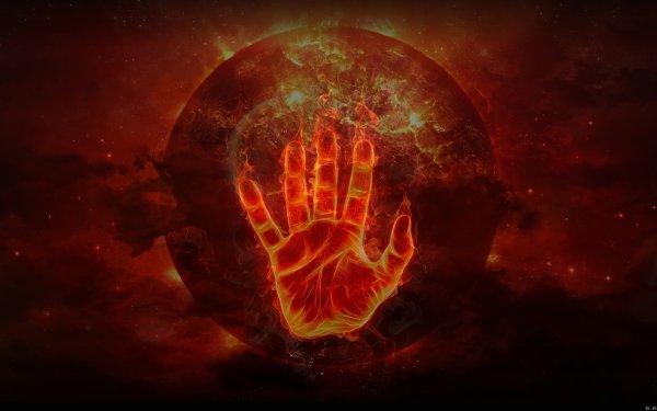 Огненный шар арт