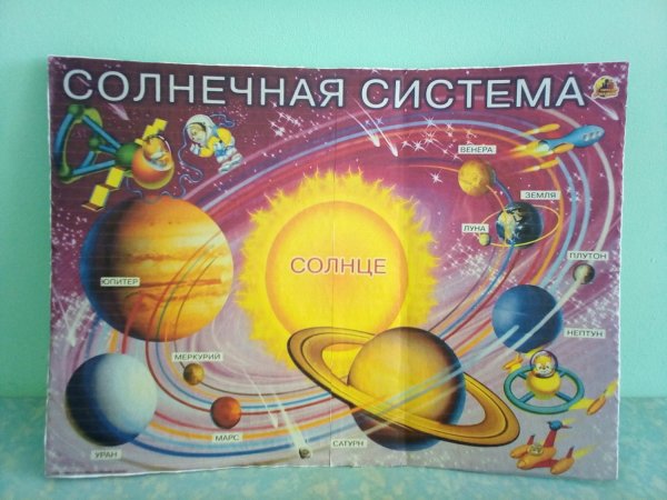 Плакат планеты солнечной системы для детей
