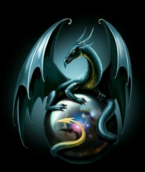 Дракон держит