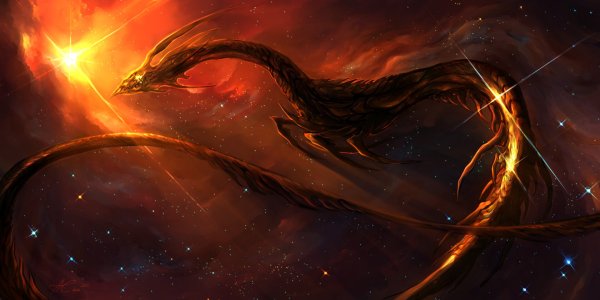 Космический дракон арт