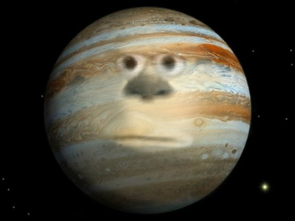 Юпитер и земля