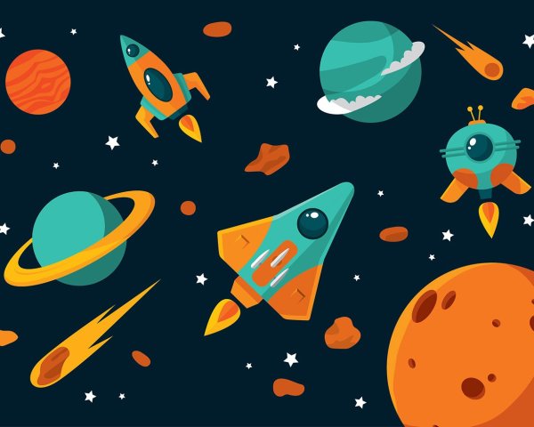 Космос мультяшный