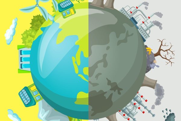 Планета чистая и загрязненная