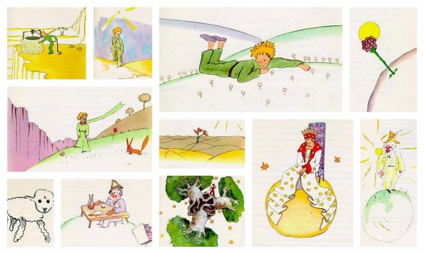 Маленький принц планеты и их обитатели