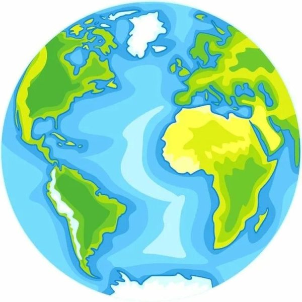 Планета земля мультяшная