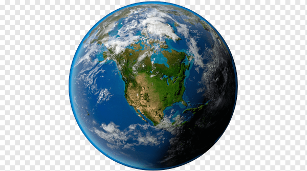 Планета земля на прозрачном фоне