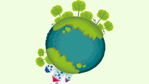 Земля наш дом на прозрачном фоне