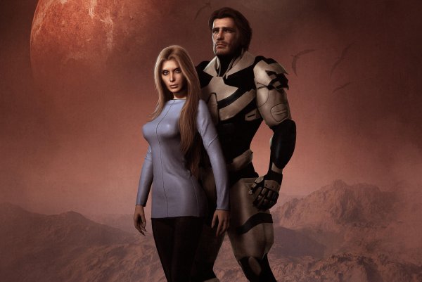 Девушка и парень фантастика