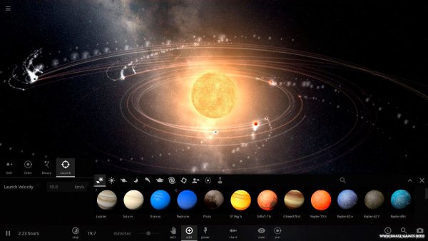 Симулятор солнечной системы Universe Sandbox