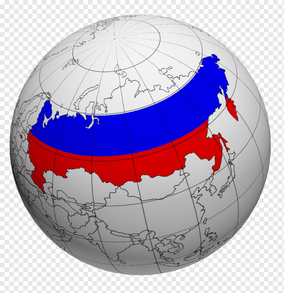 Россия на глобусе мира