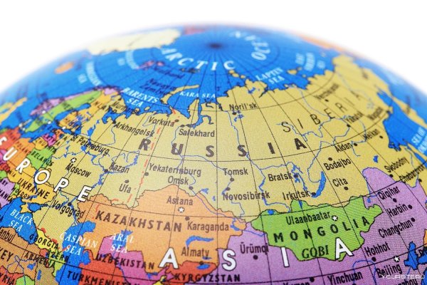 Россия на глобусе